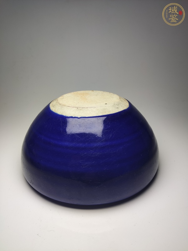 古玩陶瓷藍釉洗式香爐真品鑒賞圖