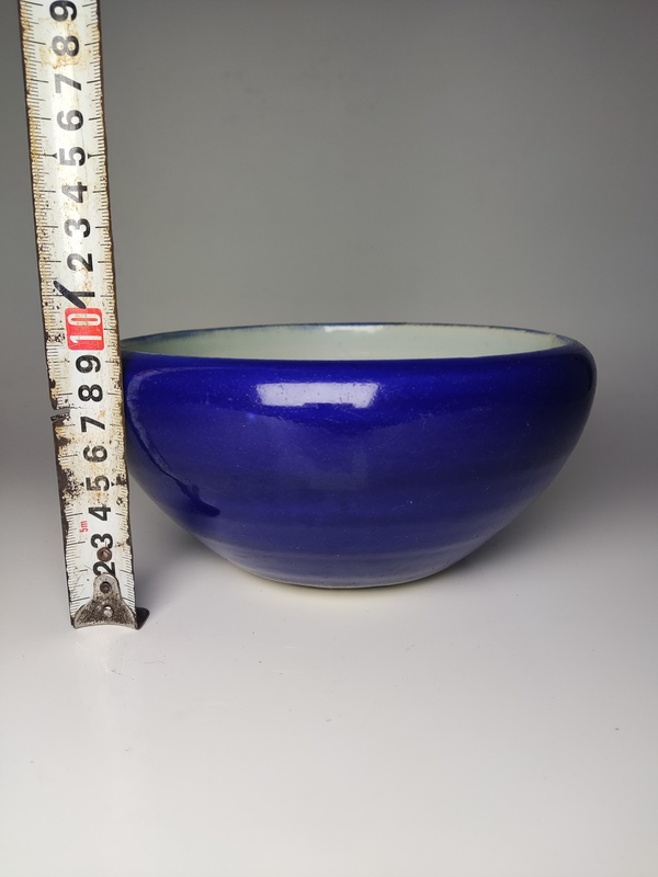 古玩陶瓷清中期·霽藍釉洗式香爐拍賣,當前價格1980元