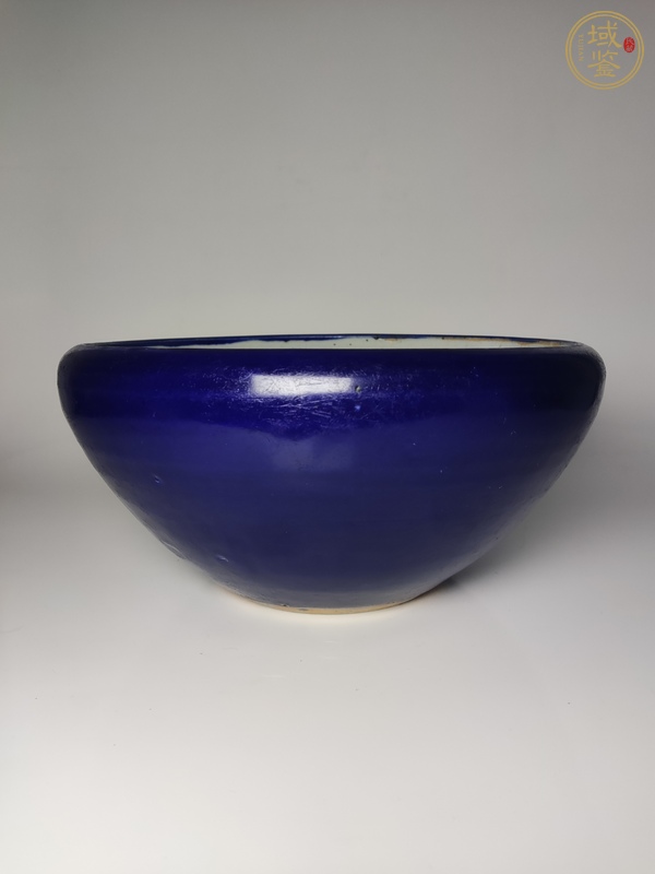 古玩藍釉洗式香爐真品鑒賞圖