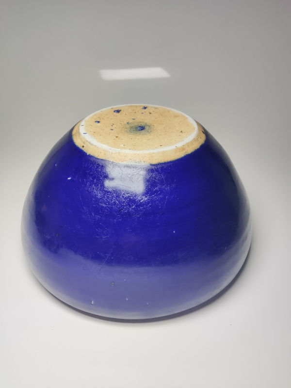 古玩陶瓷清乾隆·霽藍釉洗式香爐【巨無霸】拍賣，當前價格1800元