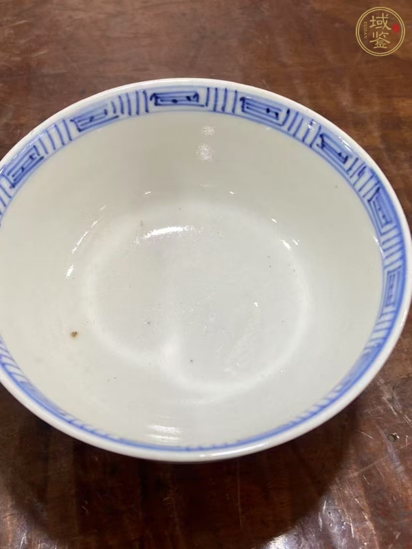 古玩陶瓷民國青花釉里紅蓋碗真品鑒賞圖