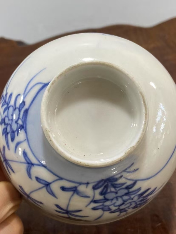古玩陶瓷晚清民國青花釉里紅蓋碗拍賣，當前價格298元