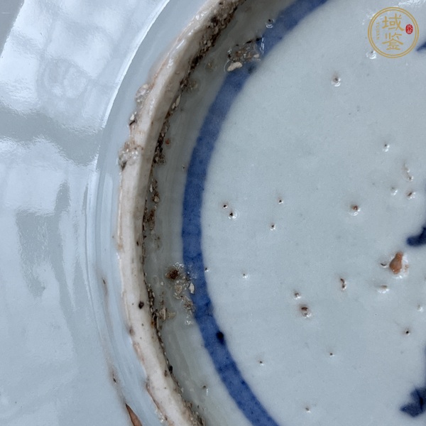 古玩陶瓷青花松鶴紋盤真品鑒賞圖