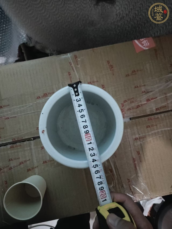古玩陶瓷清中晚期 青花壽字紋香爐真品鑒賞圖