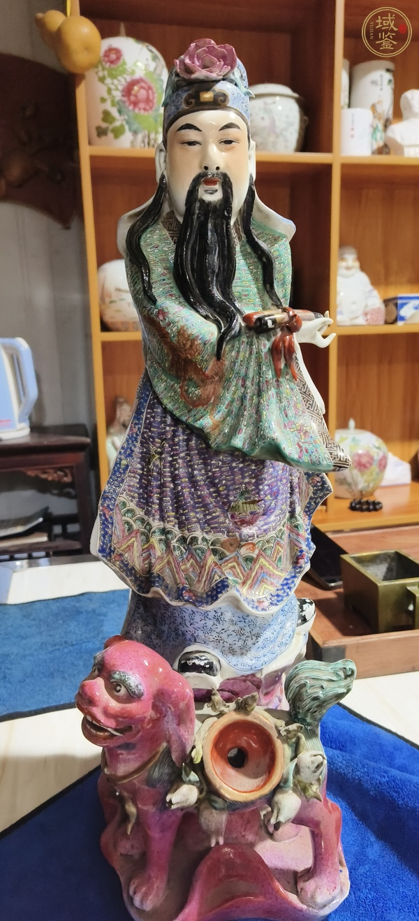 古玩陶瓷人物粉彩塑像真品鑒賞圖