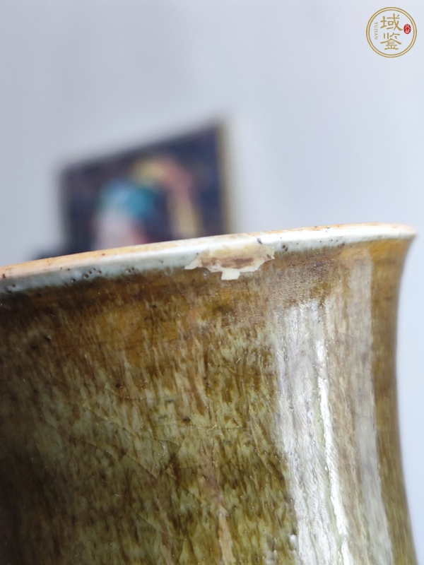 古玩陶瓷三陽開泰品種觀音瓶真品鑒賞圖
