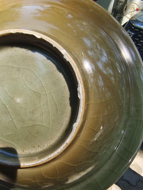 古玩陶瓷龍泉筆洗真品鑒賞圖