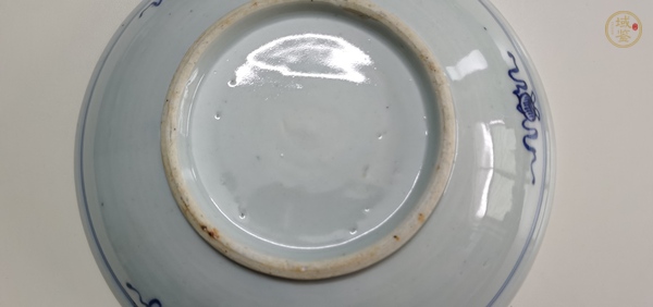 古玩陶瓷德化窯青花盤真品鑒賞圖