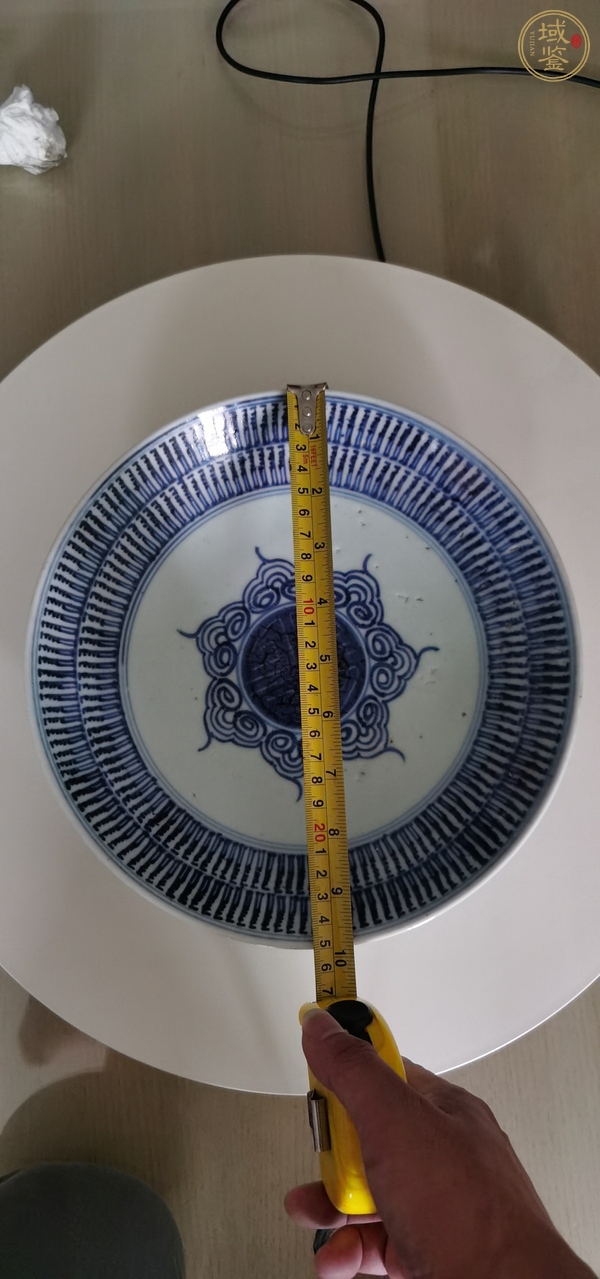 古玩陶瓷德化窯青花盤真品鑒賞圖