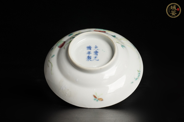 古玩陶瓷清光緒·粉彩過墻籟瓜紋盤（官）真品鑒賞圖