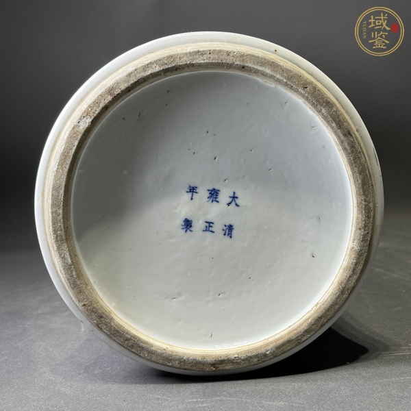 古玩陶瓷青花山水紋瓶真品鑒賞圖