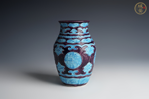古玩清末民初·琺華彩花卉壽字紋羅漢瓶真品鑒賞圖