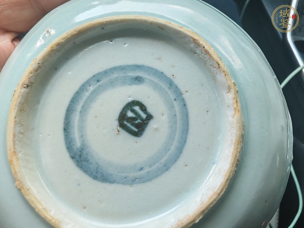 古玩陶瓷青花花卉紋盤真品鑒賞圖