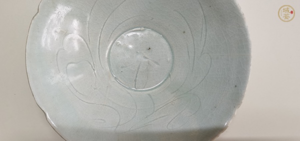 古玩陶瓷青白釉刻花葵口碗真品鑒賞圖