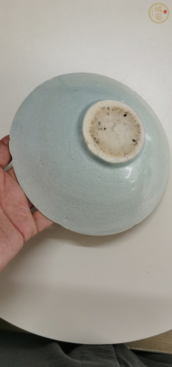 古玩陶瓷青白釉刻花葵口碗真品鑒賞圖