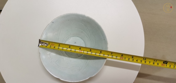 古玩陶瓷青白釉刻花葵口碗真品鑒賞圖