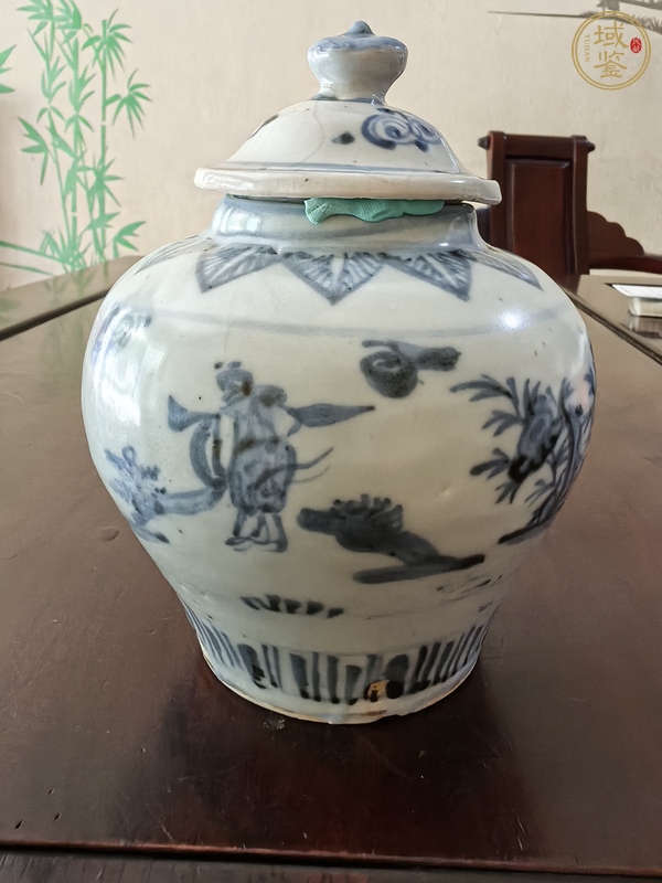 古玩陶瓷青花罐真品鑒賞圖