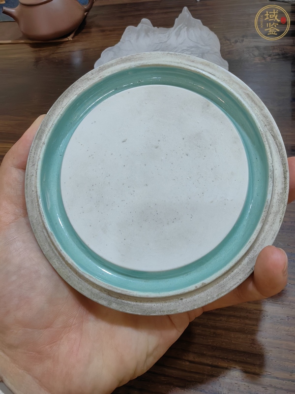 古玩陶瓷 爐鈞釉硯臺真品鑒賞圖