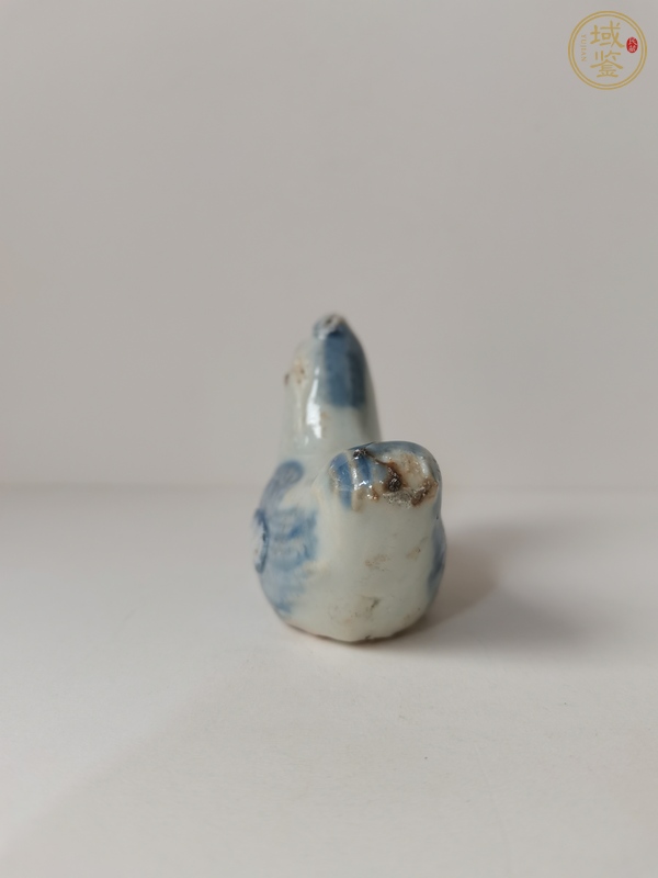 古玩陶瓷青花公雞水滴真品鑒賞圖