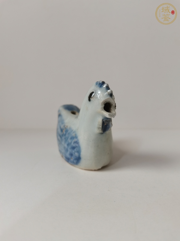 古玩陶瓷青花公雞水滴真品鑒賞圖