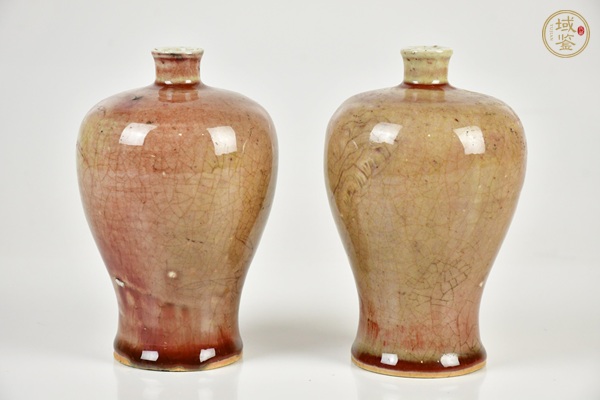 古玩紅釉梅瓶真品鑒賞圖