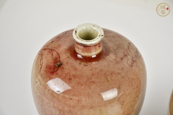 古玩陶瓷紅釉梅瓶真品鑒賞圖