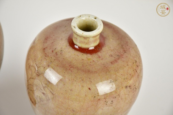 古玩陶瓷紅釉梅瓶真品鑒賞圖