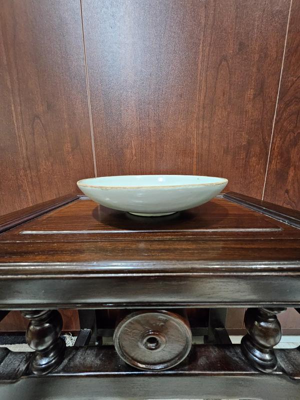古玩陶瓷蕉葉詩(shī)文盤拍賣，當(dāng)前價(jià)格6000元