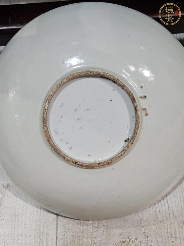 古玩陶瓷蕉葉詩文盤真品鑒賞圖