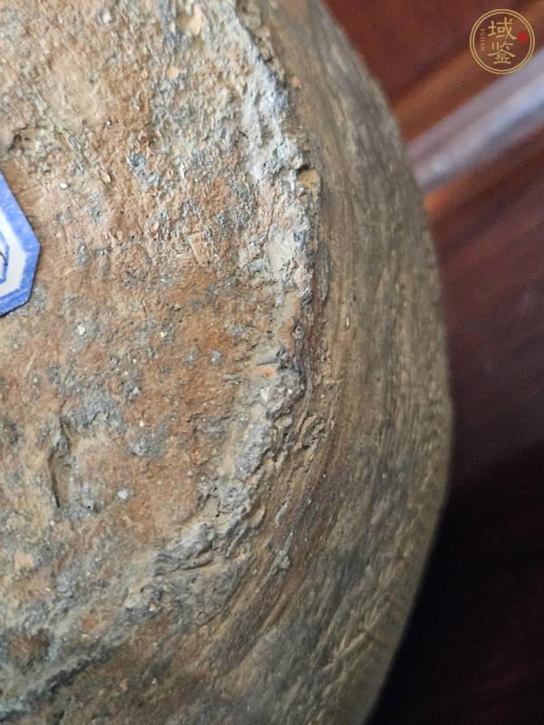 古玩陶瓷s鈕印紋硬陶罐真品鑒賞圖