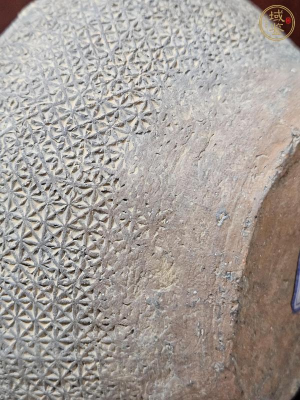 古玩陶瓷s鈕印紋硬陶罐真品鑒賞圖