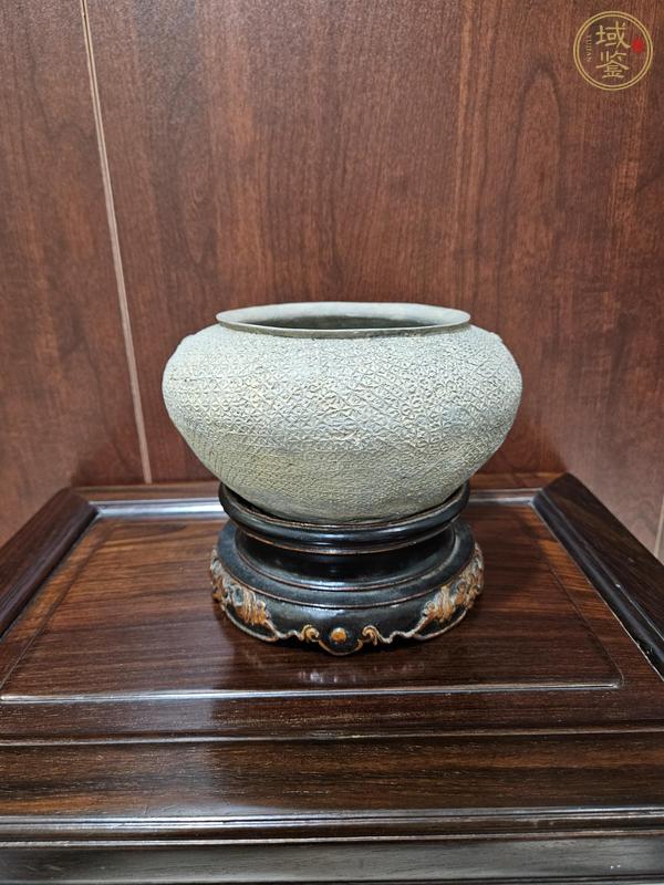 古玩陶瓷s鈕印紋硬陶罐真品鑒賞圖