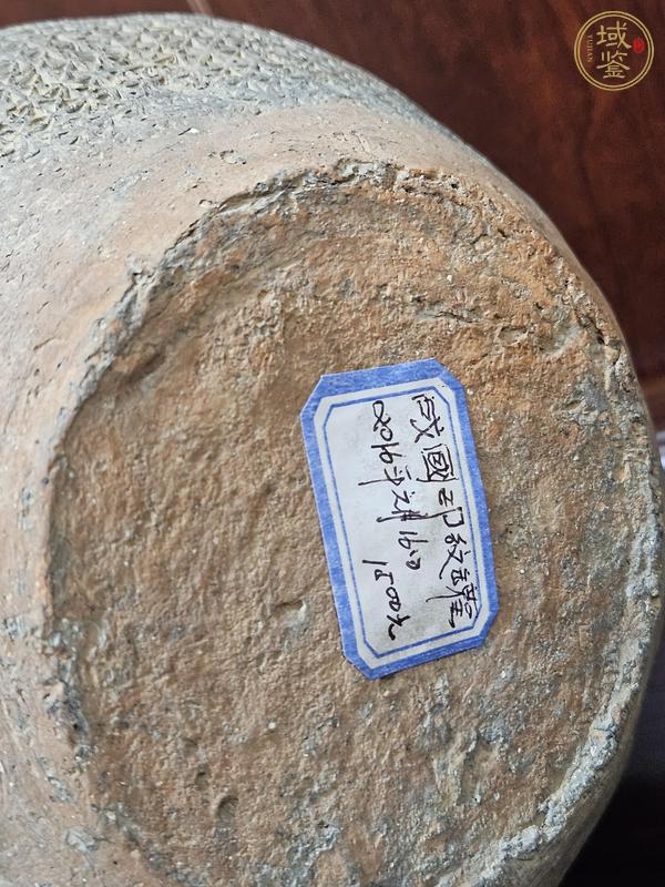 古玩陶瓷s鈕印紋硬陶罐真品鑒賞圖