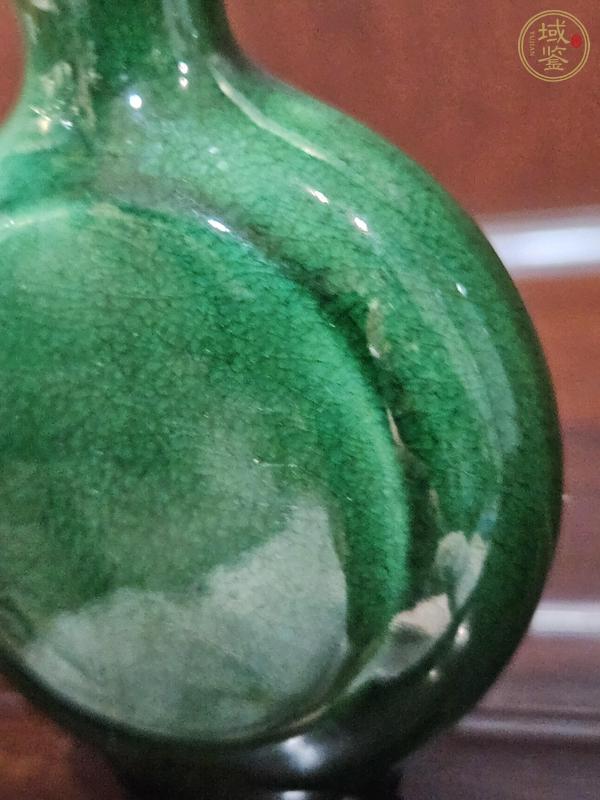 古玩陶瓷綠哥釉鼻煙壺真品鑒賞圖