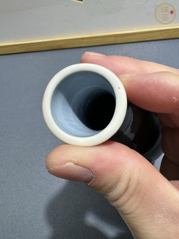 古玩陶瓷窯變釉錐把瓶真品鑒賞圖