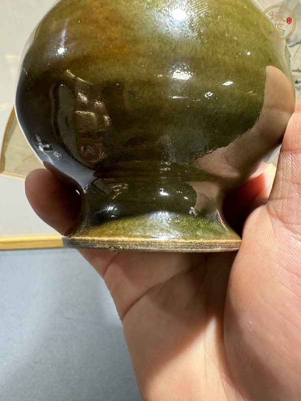 古玩陶瓷窯變釉錐把瓶真品鑒賞圖