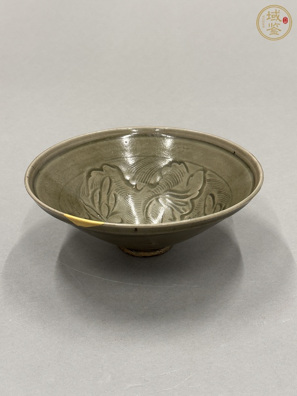古玩陶瓷金代耀州窯刻花碗真品鑒賞圖