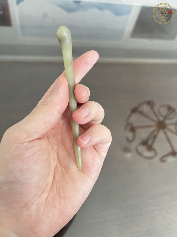 古玩玉器和田玉雕“發(fā)簪”真品鑒賞圖