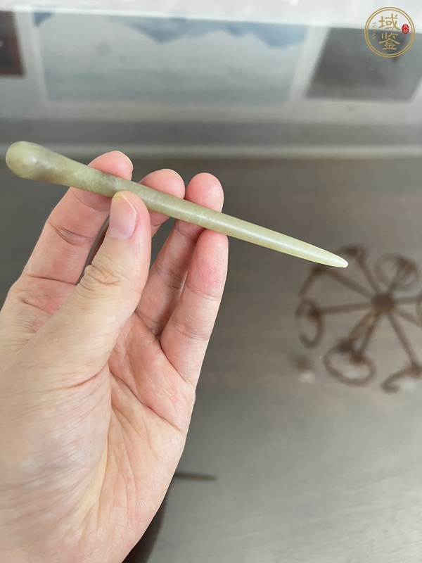 古玩玉器和田玉雕“發(fā)簪”真品鑒賞圖