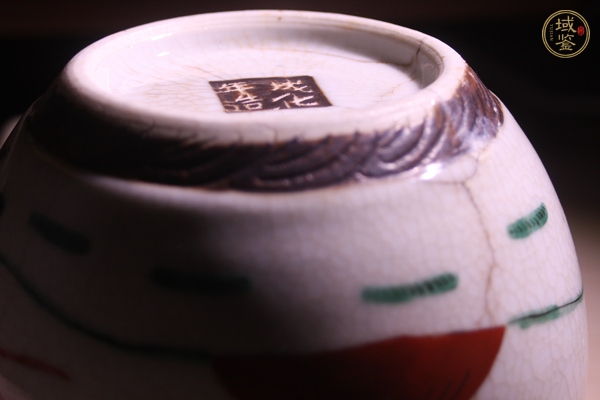 古玩陶瓷哥釉地鐵銹釉五彩刀馬人缸真品鑒賞圖