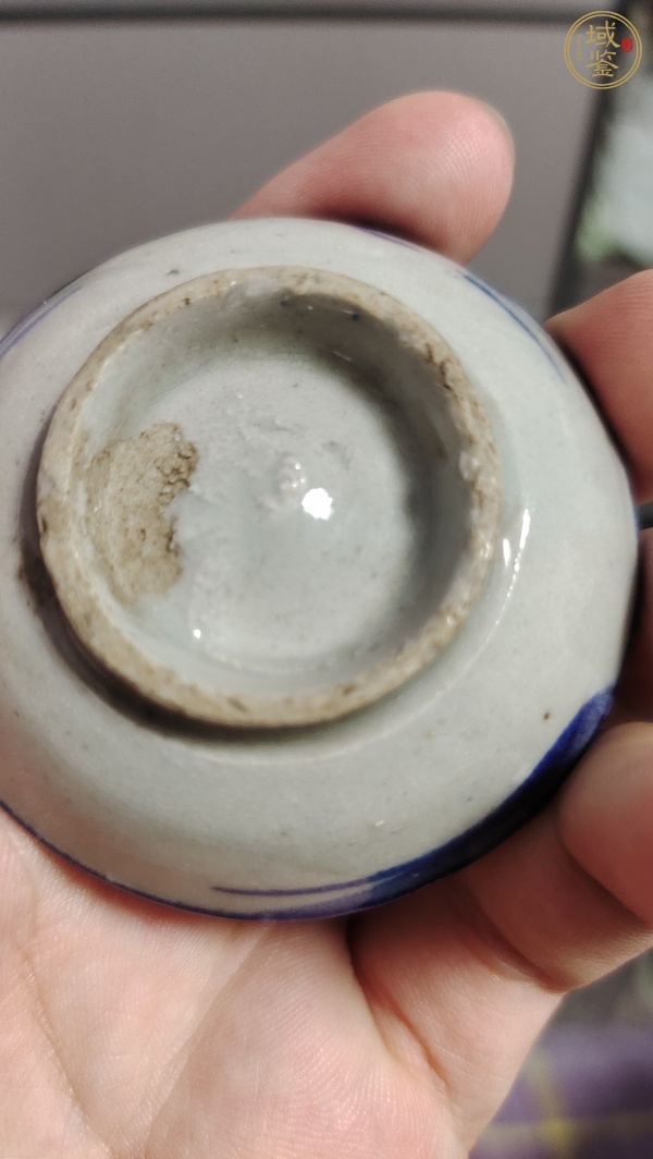 古玩陶瓷青花花卉小碟真品鑒賞圖