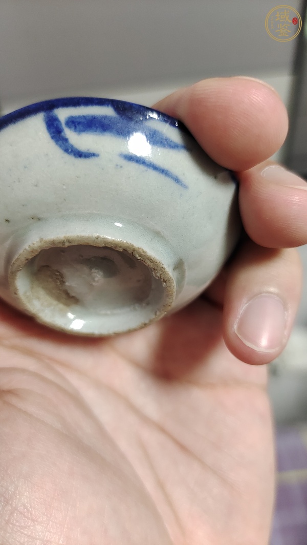古玩陶瓷青花花卉小碟真品鑒賞圖