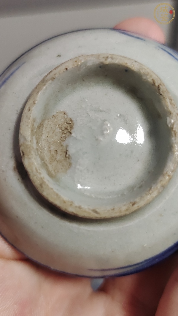 古玩陶瓷青花花卉小碟真品鑒賞圖