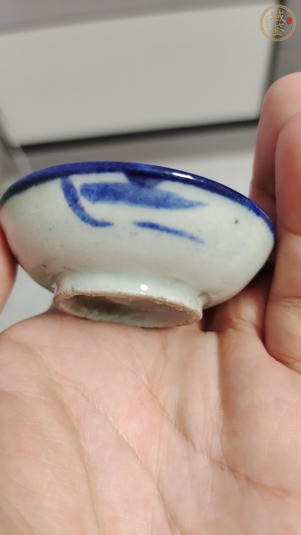 古玩陶瓷青花花卉小碟真品鑒賞圖