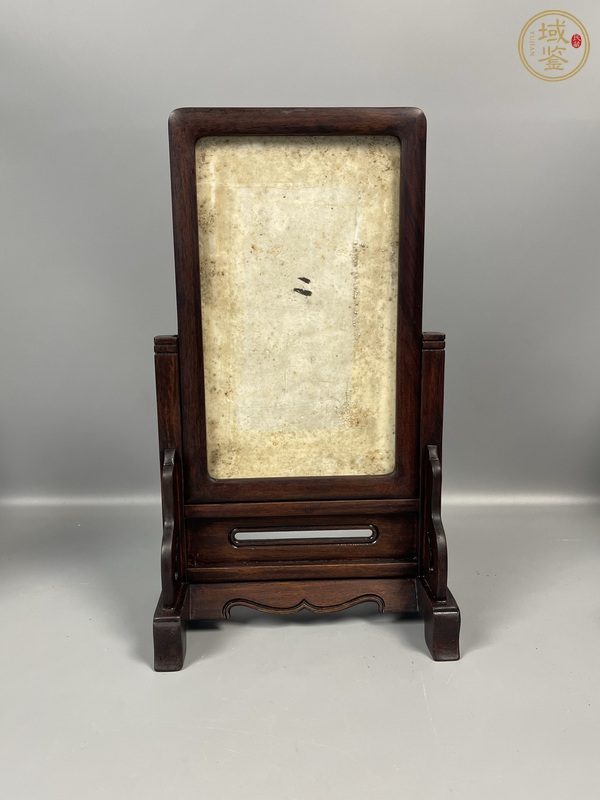 古玩陶瓷青花人物故事紋瓷板真品鑒賞圖