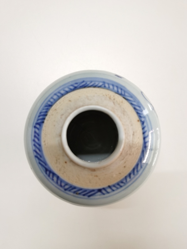 古玩陶瓷山水紋青花罐拍賣，當前價格1280元