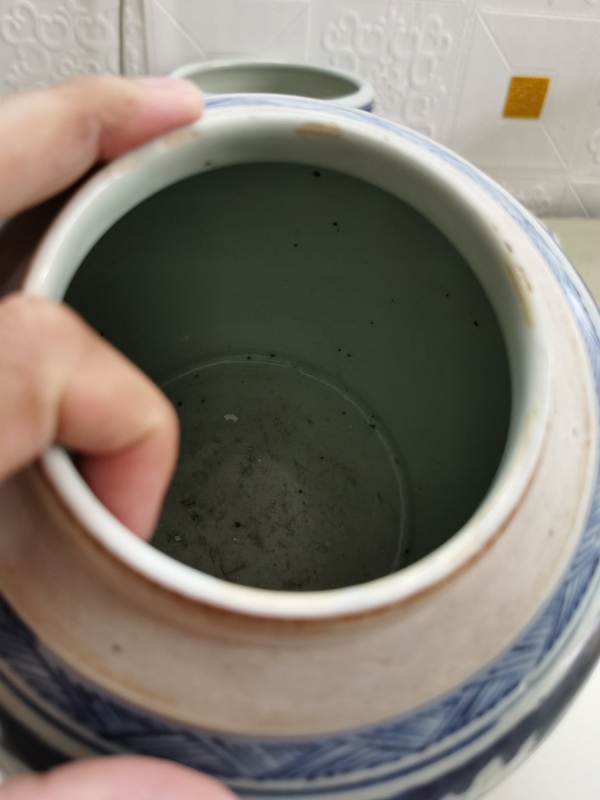 古玩陶瓷花卉紋青花罐拍賣，當前價格2800元