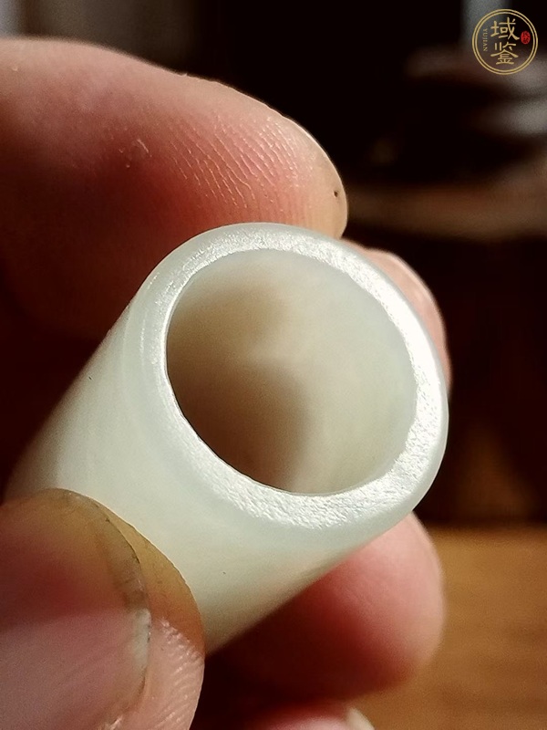 古玩玉器和田玉管真品鑒賞圖