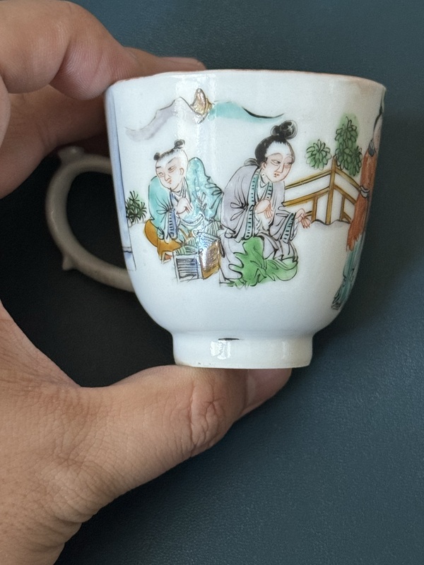 古玩陶瓷清·咸豐廣五彩人物故事杯拍賣，當(dāng)前價(jià)格1500元