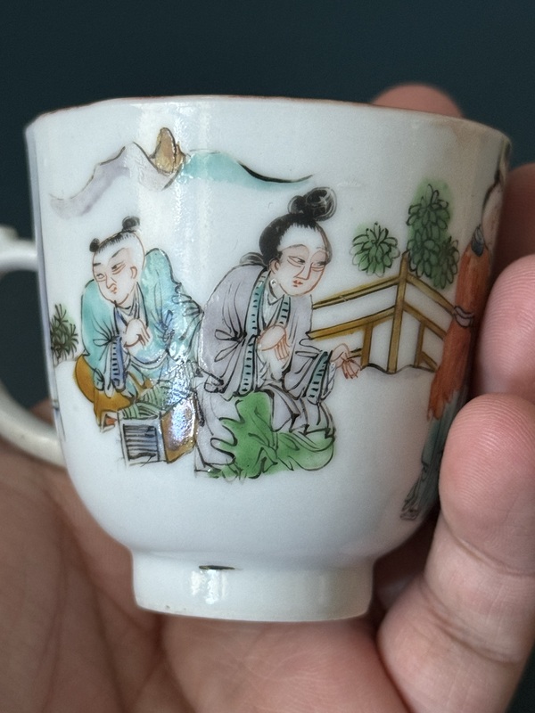 古玩陶瓷清·咸豐廣五彩人物故事杯拍賣，當(dāng)前價(jià)格1500元